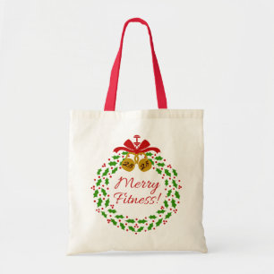 Tote Bag Joyeux Noël Fourre-tout de guirlande de forme
