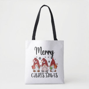 Tote Bag Joyeux Noël Gnomies Gnomes de Noël 