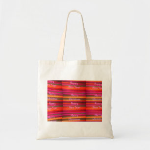 Tote Bag Joyeux Noël Joyeux Nouvel An Toile Design couleur