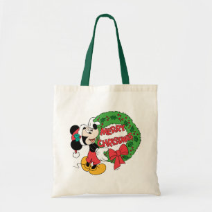 Tote Bag Joyeux Noël   Mickey Mouse Holiday Wreath