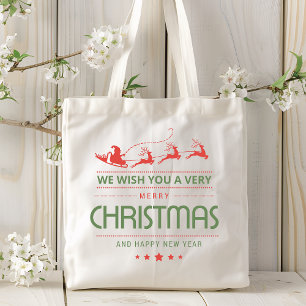 Tote Bag Joyeux Noël Père Noël Reindeer   Noël