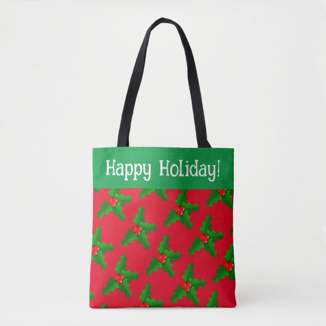 Tote Bag Joyeux Noël Personnaliser de Noël (Devant)