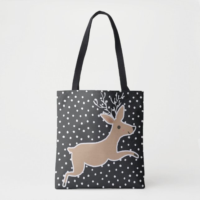 Tote Bag Joyeux Noël - Reinder (Devant)
