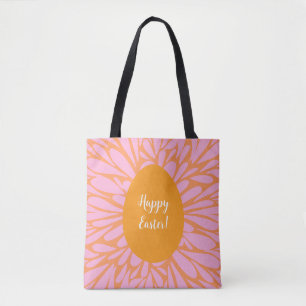 Tote Bag Joyeux OEuf d'orange de Pâques