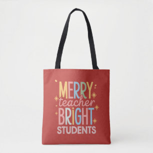 Tote Bag Joyeux professeur brillants élèves Noël drôle Xmas