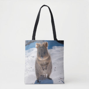 Tote Bag Joyeux Quokka sur la plage Australie