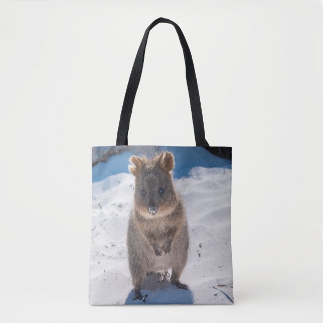 Tote Bag Joyeux Quokka sur la plage Australie (Devant)