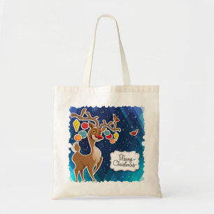 Tote Bag Joyeux rennes de Noël