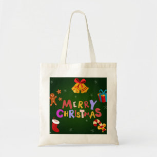Tote Bag Joyeux rennes de Noël décoratifs personnalisés