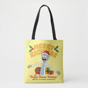 Tote Bag Joyeux Rickmas et Joyeuses Fêtes Humaines