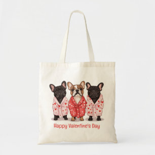 Tote Bag Joyeux Valentines Day French Bulldog