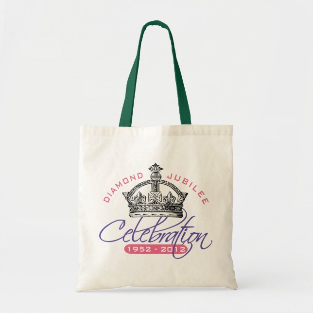 Tote Bag Jubilé de diamant britannique - souvenir royal (Devant)