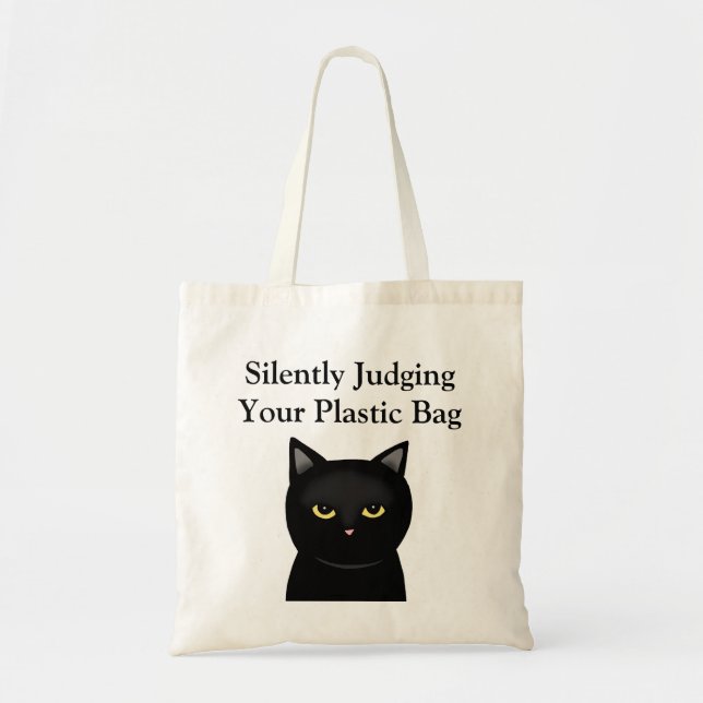 Tote Bag Jugez Silencieusement Votre Écologiste Plastique A (Devant)