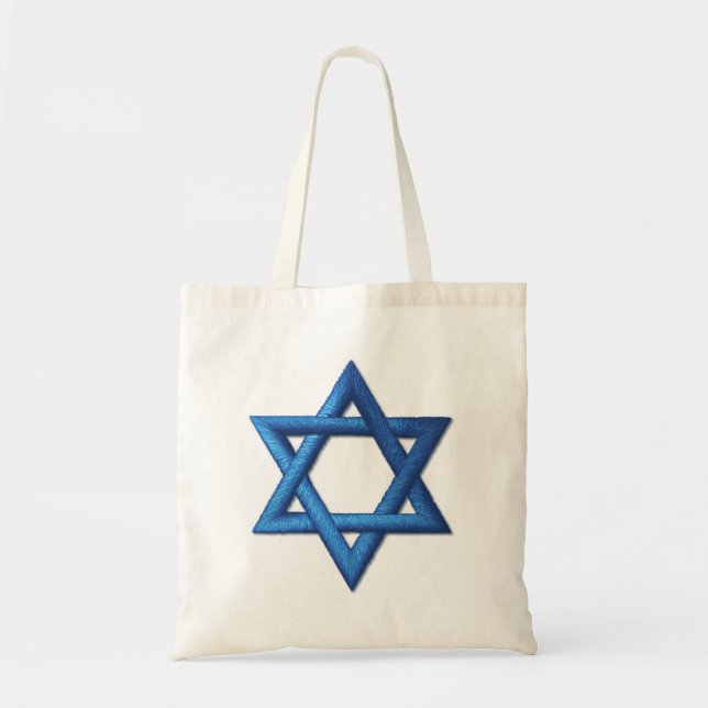 Tote Bag Juif israélien d'étoile de David (Devant)