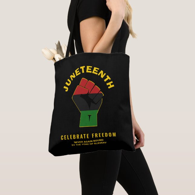 Tote Bag JUNETEENTH Personnalisée Célèbre la liberté (De près)