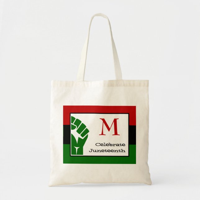 Tote Bag JUNEXÈME | Poing d'alimentation | MONOGRAMME (Devant)