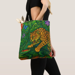 Tote Bag "Jungle Rivals" - Portrait coloré de la faune