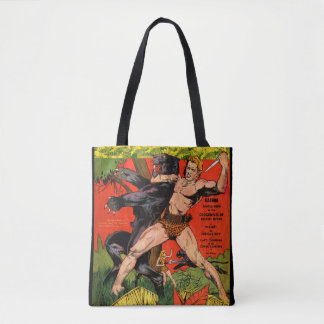 Tote Bag Jungle Tarzan & Black Panther Comics Vintages
