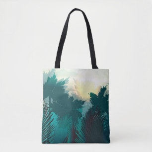 Tote Bag Jungle Tropical : Paysage Matinal Vintage.