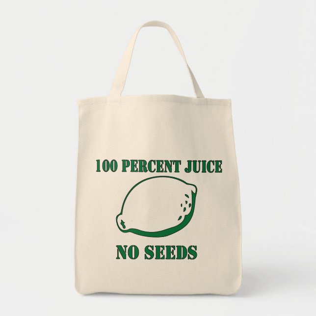 Tote Bag Jus aucunes graines (Devant)