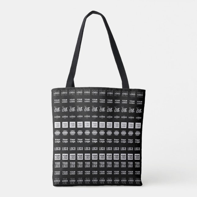 Tote Bag Jusqu'à 12 Logos différents ou images téléchargées (Dos)