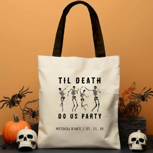 Tote Bag Jusqu'à ce que la mort nous sépare Squelette Enter