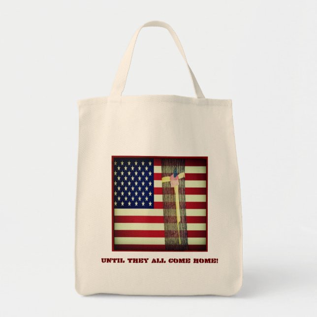 Tote Bag Jusqu'à eux tous viennent le drapeau à la maison (Devant)
