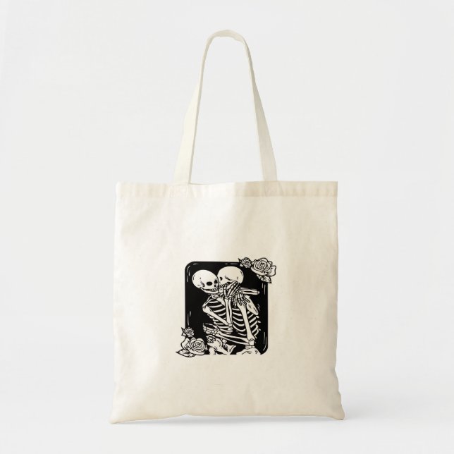 Tote Bag Jusqu'à la mort Faites-nous un design drôle (Devant)