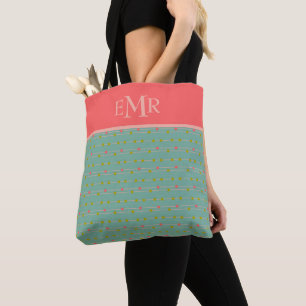 Tote Bag Just Happy Points sur Chaînes Monogramme