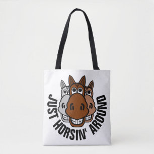 Tote Bag Juste Horsin' Autour, Cheval