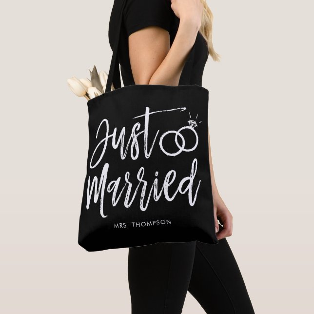 Tote Bag Juste manuscrit marié | personnalisé (De près)