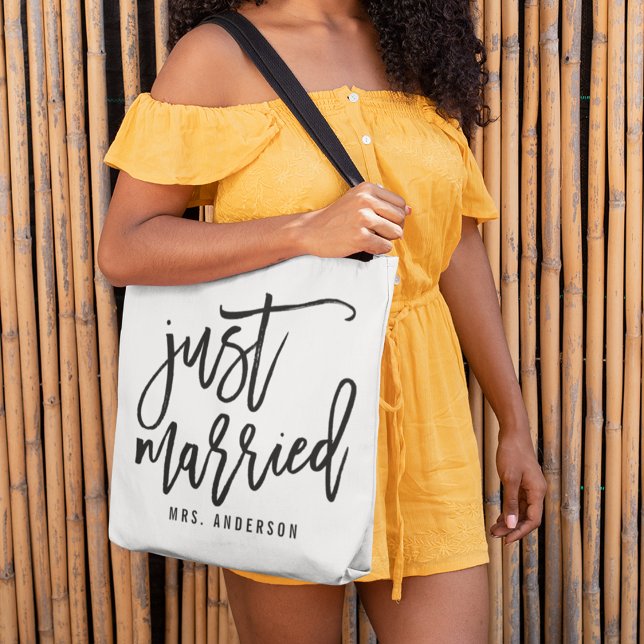 Tote Bag Juste Marié Lune de miel personnalisée (Créateur téléchargé)