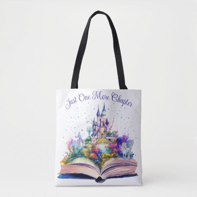 Tote Bag Juste un chapitre de plus - Amoureux des livres  (Devant)