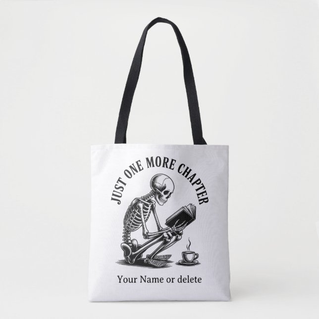Tote Bag Juste un chapitre de plus - Livre Lover Halloween (Devant)
