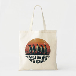 Tote Bag Juste un garçon qui aime les pingouins