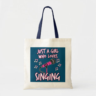 Tote Bag Juste Une Fille Qui Aime Chanter Une Chanteuse
