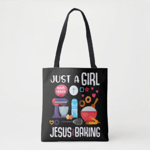 Tote Bag Juste Une Fille Qui Aime Jésus Et Qui Cuit Le Chri