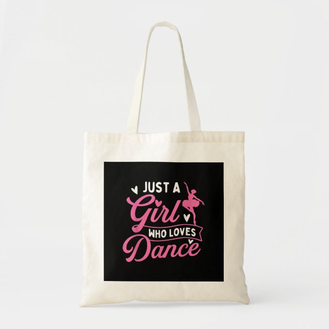 Tote Bag Juste Une Fille Qui Aime La Danse - Danseuse Amant (Devant)