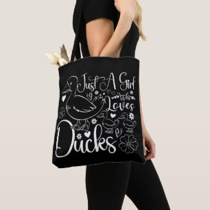 Tote Bag Juste une fille qui aime les canards Propriétaire