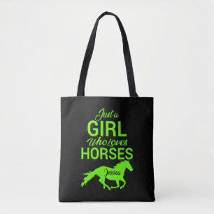 Tote Bag Juste Une Fille Qui Aime Les Chevaux Personnalisés