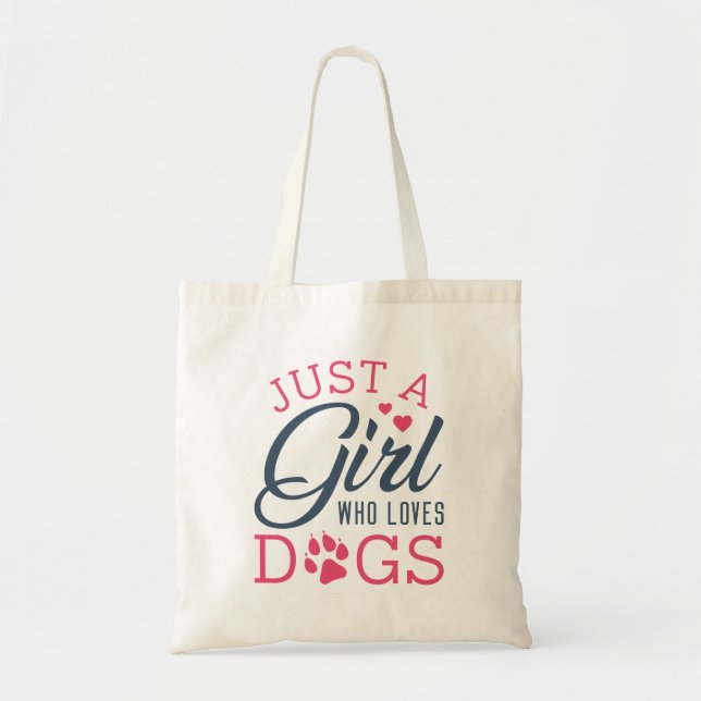 Tote Bag Juste Une Fille Qui Aime Les Chiens (Devant)
