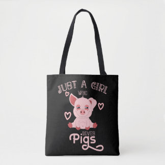 Tote Bag Juste Une Fille Qui Aime Les Cochons