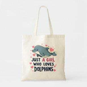 Tote Bag Juste une fille qui aime les dauphins