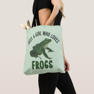 Tote Bag Juste une fille qui aime les grenouilles Cadeaux a