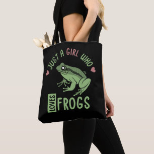 Tote Bag Juste une fille qui aime les grenouilles Cadeaux a