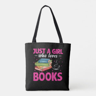Tote Bag Juste une fille qui aime les livres