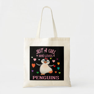 Tote Bag Juste Une Fille Qui Aime Les Pingouins T-shirt Tru