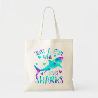 Tote Bag Juste une fille qui aime les requins Galaxy Shark 