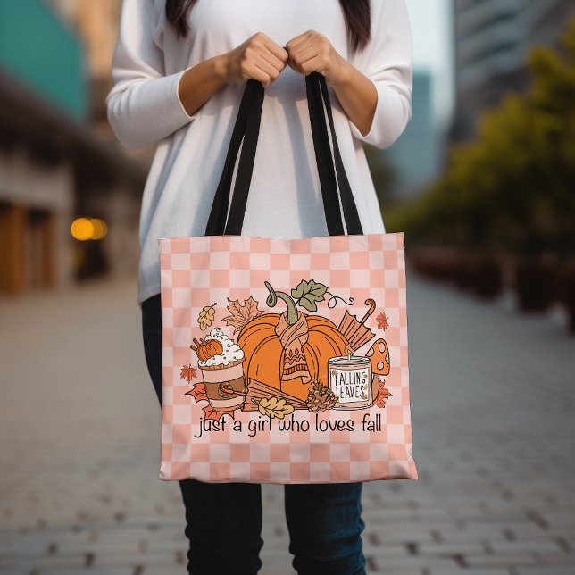 Tote Bag Juste une fille qui aime tomber épice Citrouille (Créateur téléchargé)