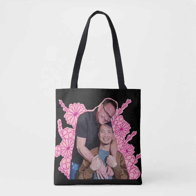Tote Bag Justin et Jeff 2025 fourre-tout (Devant)